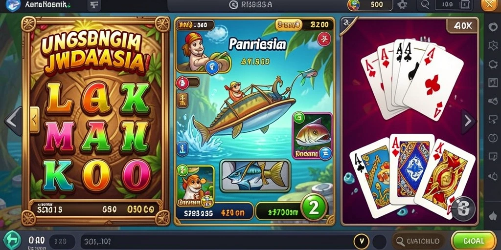 Tampilan antarmuka game yang menarik dan interaktif.