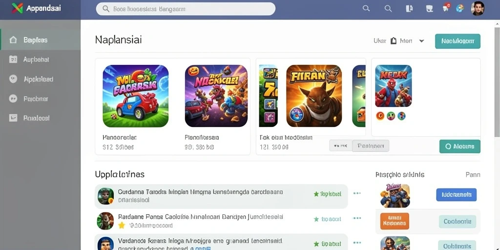 Tampilan awal aplikasi 7DEWA yang menarik.