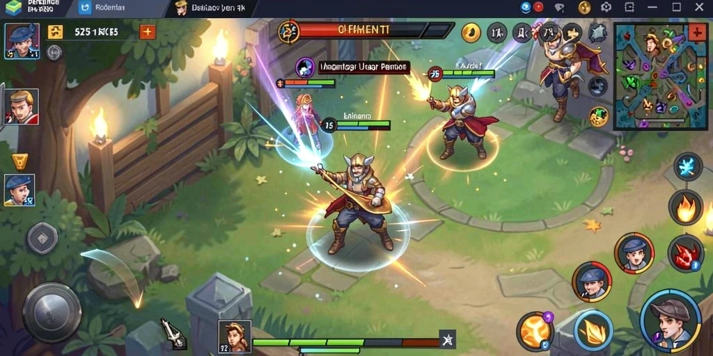 Screenshot menampilkan karakter utama dalam rute petualangan.