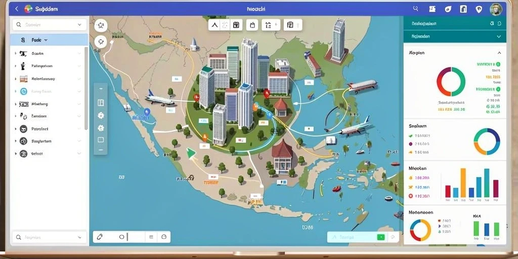 Tampilan antarmuka yang modern dan mudah digunakan.